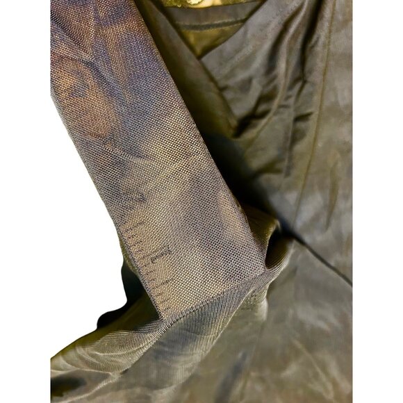 Elegant Black Sequin Cocktail Top Mesh Back  3/4 Sleeves - Picture 6 of 6